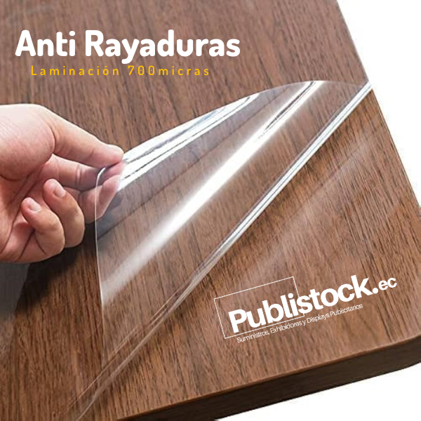 ML Anti Rayaduras Vinyl de Laminación 700micras de 1,27m